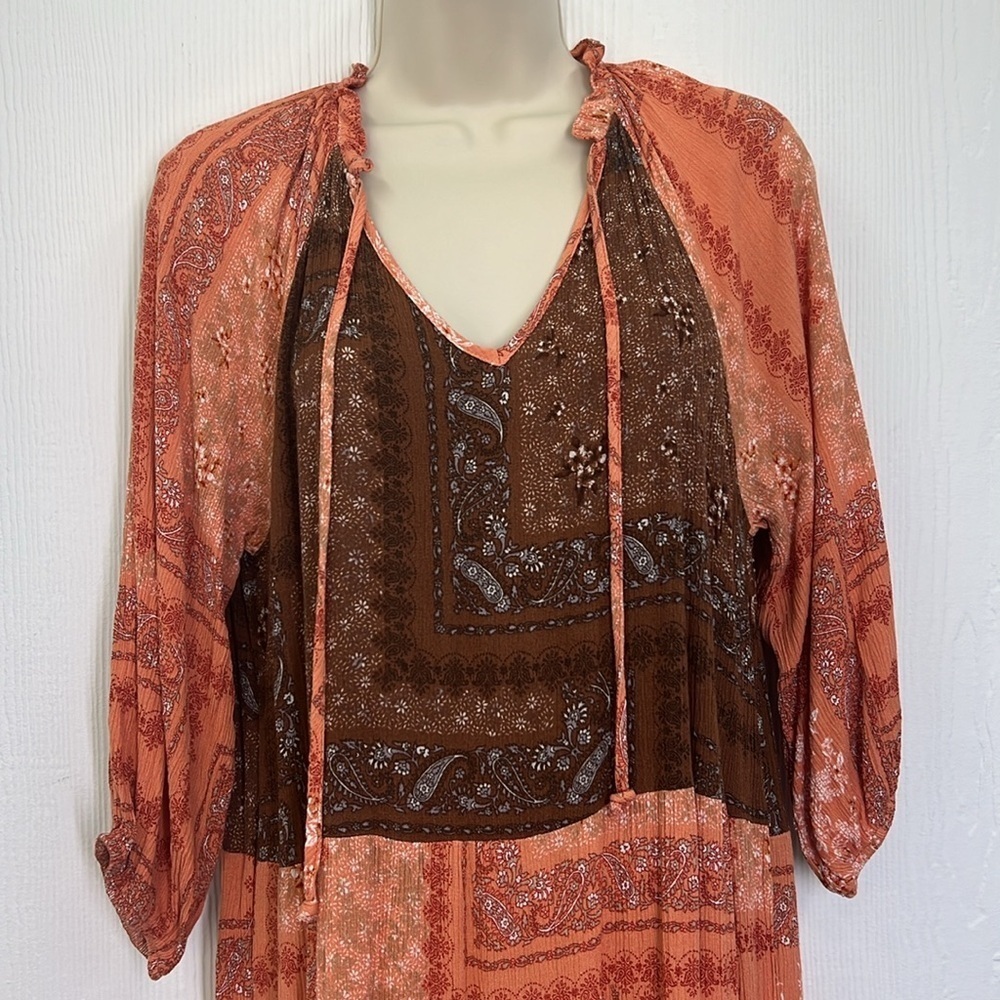 Renee C - Color-Block Boho Tiered Three Quarter S… - image 5